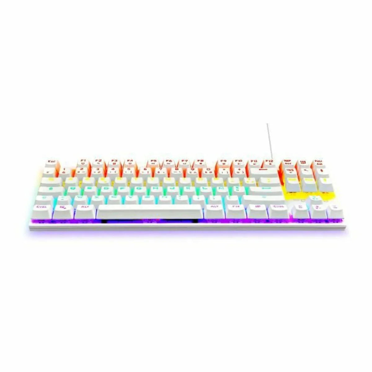 Tastiera per Giochi The G-Lab Mercury AZERTY Bianco - Yestore