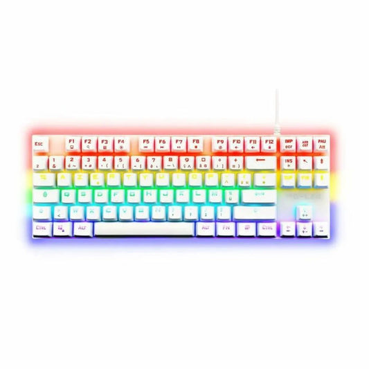 Tastiera per Giochi The G-Lab Mercury AZERTY Bianco - Yestore