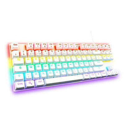 Tastiera per Giochi The G-Lab Mercury AZERTY Bianco - Yestore