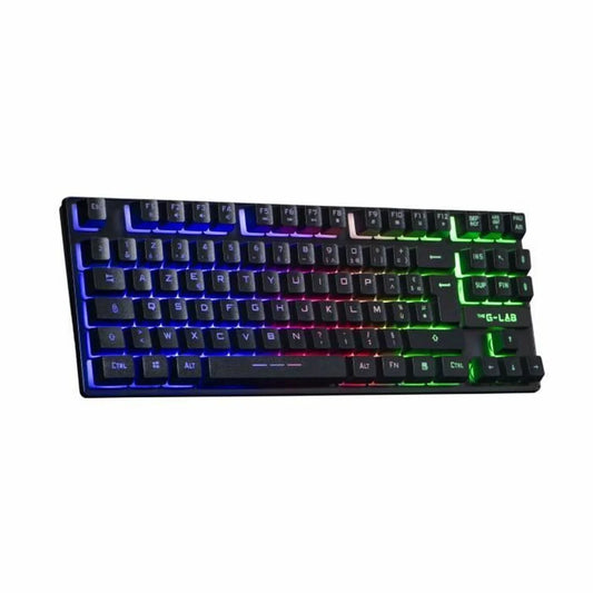 Tastiera per Giochi The G-Lab KEYZ CAESIUM TKL WIRELESS Nero AZERTY - Yestore