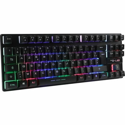 Tastiera per Giochi The G-Lab KEYZ CAESIUM TKL WIRELESS Nero AZERTY - Yestore