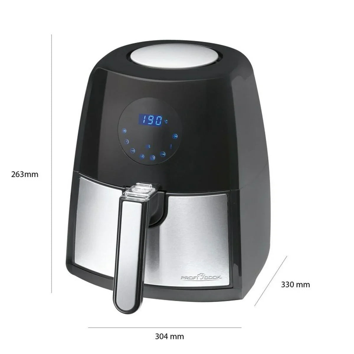 Friggitrice ad Aria Proficook PC-FR 1147 H Nero 1500 W 2,5 L - Yestore