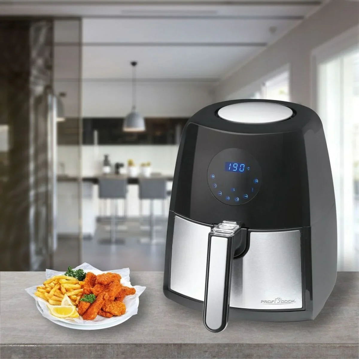 Friggitrice ad Aria Proficook PC-FR 1147 H Nero 1500 W 2,5 L - Yestore