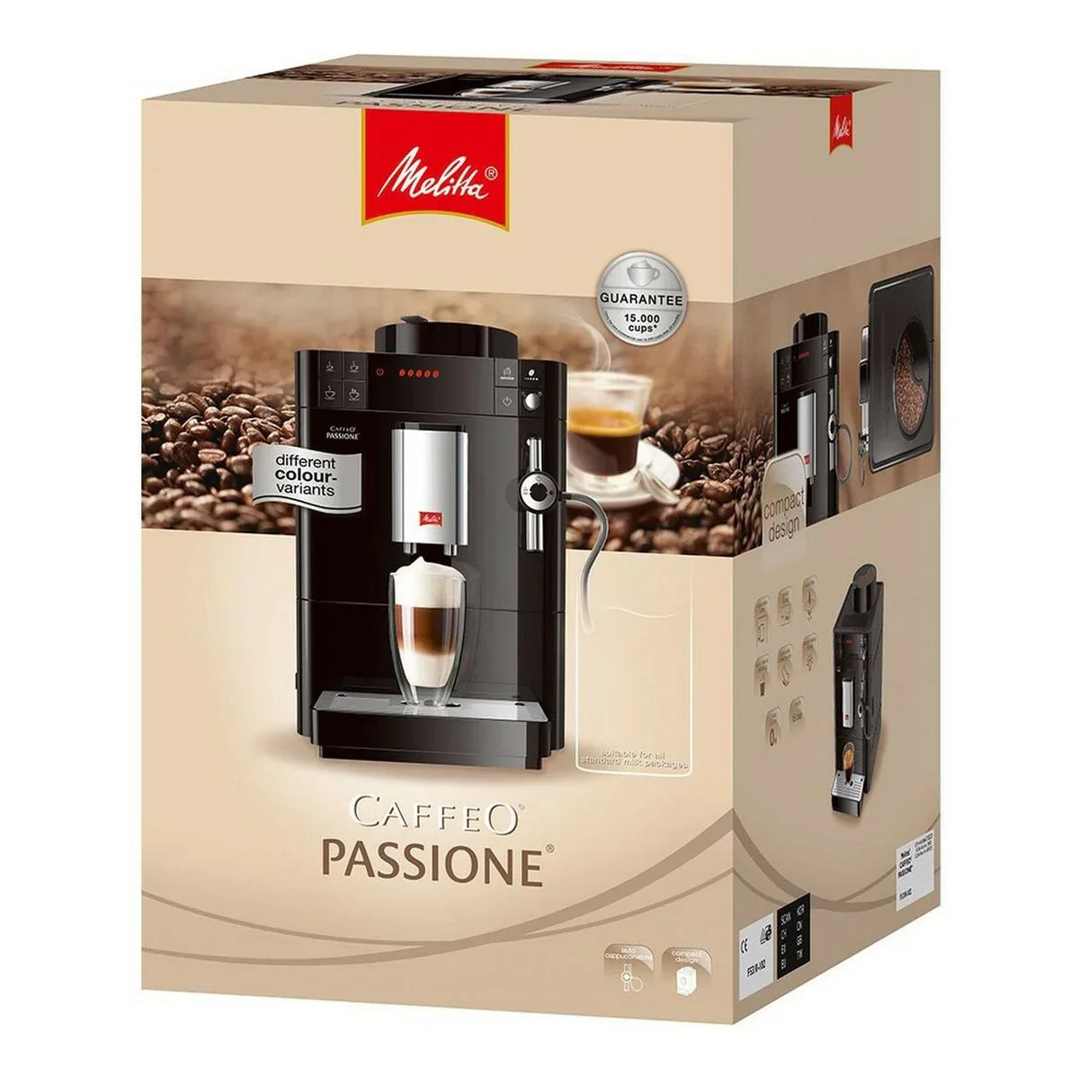 Caffettiera superautomatica Melitta F530-102 Nero 1450 W 1,2 L - Yestore