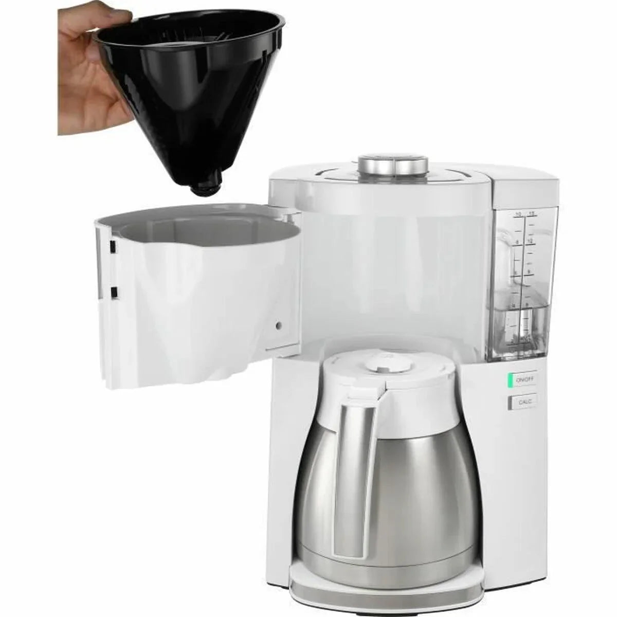 Caffettiera Americana Melitta 1025-15 1080 W Bianco 1,25 L - Yestore
