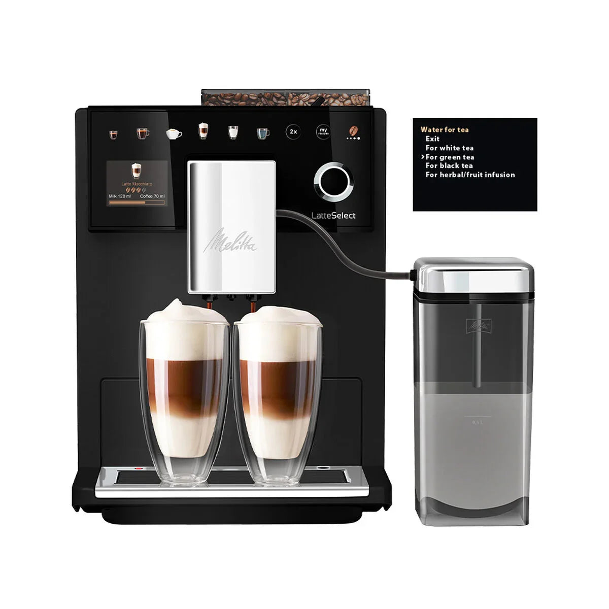 Caffettiera superautomatica Melitta F630-212 Argentato 1400 W 1,8 L 135 g 15 bar - Yestore