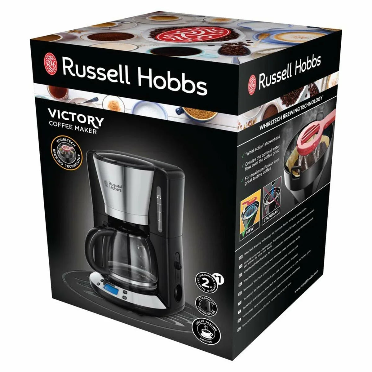 Caffettiera Americana Russell Hobbs 248241000 1,25 L Grigio 1100 W 1,25 L - Yestore