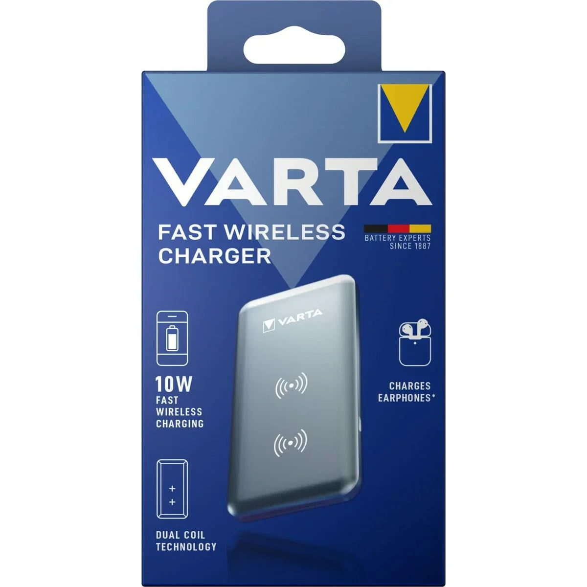 Power Bank Wireless Varta Fast Wireless Argento - Yestore