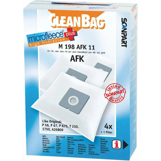 Sacchetto di Ricambio per Aspirapolvere Scanpart M 198 AFK 11 AFK BORK 4UD - Yestore