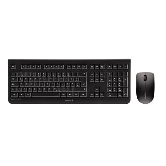 Tastiera e Mouse Wireless Cherry JD-0710ES-2 Nero Qwerty in Spagnolo - Yestore