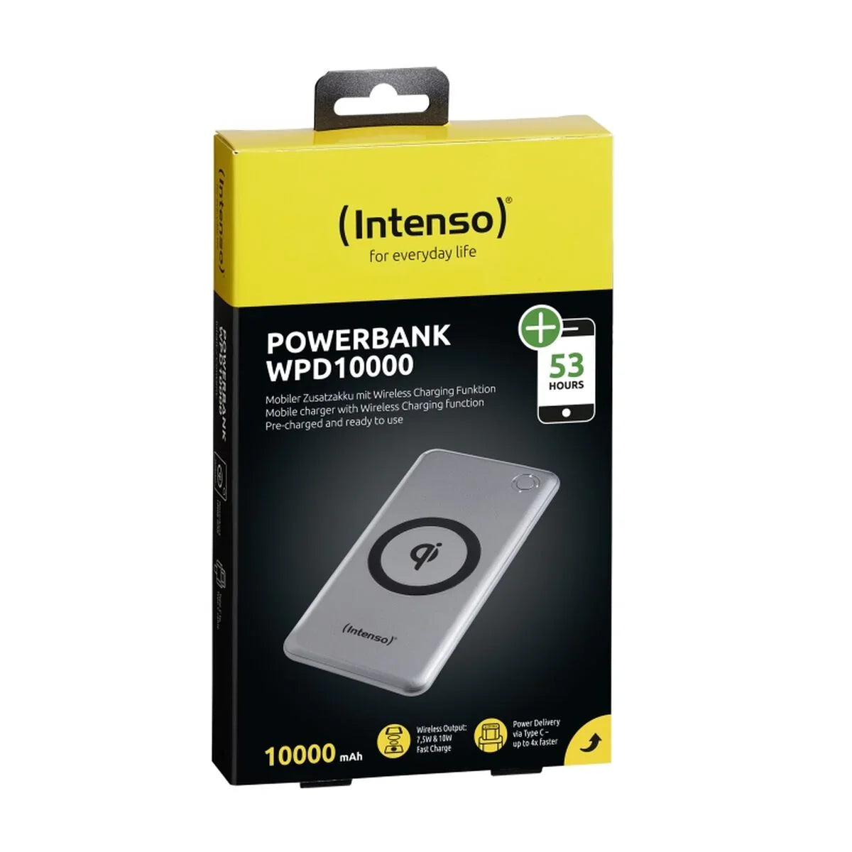 Powerbank INTENSO 7343531 10000 mAh Argentato - Yestore