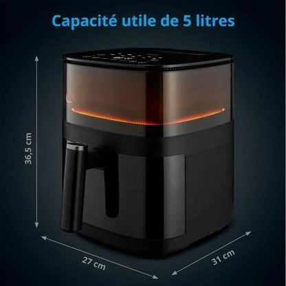 Friggitrice ad Aria Medion Nero 1500 W 5 L - Yestore