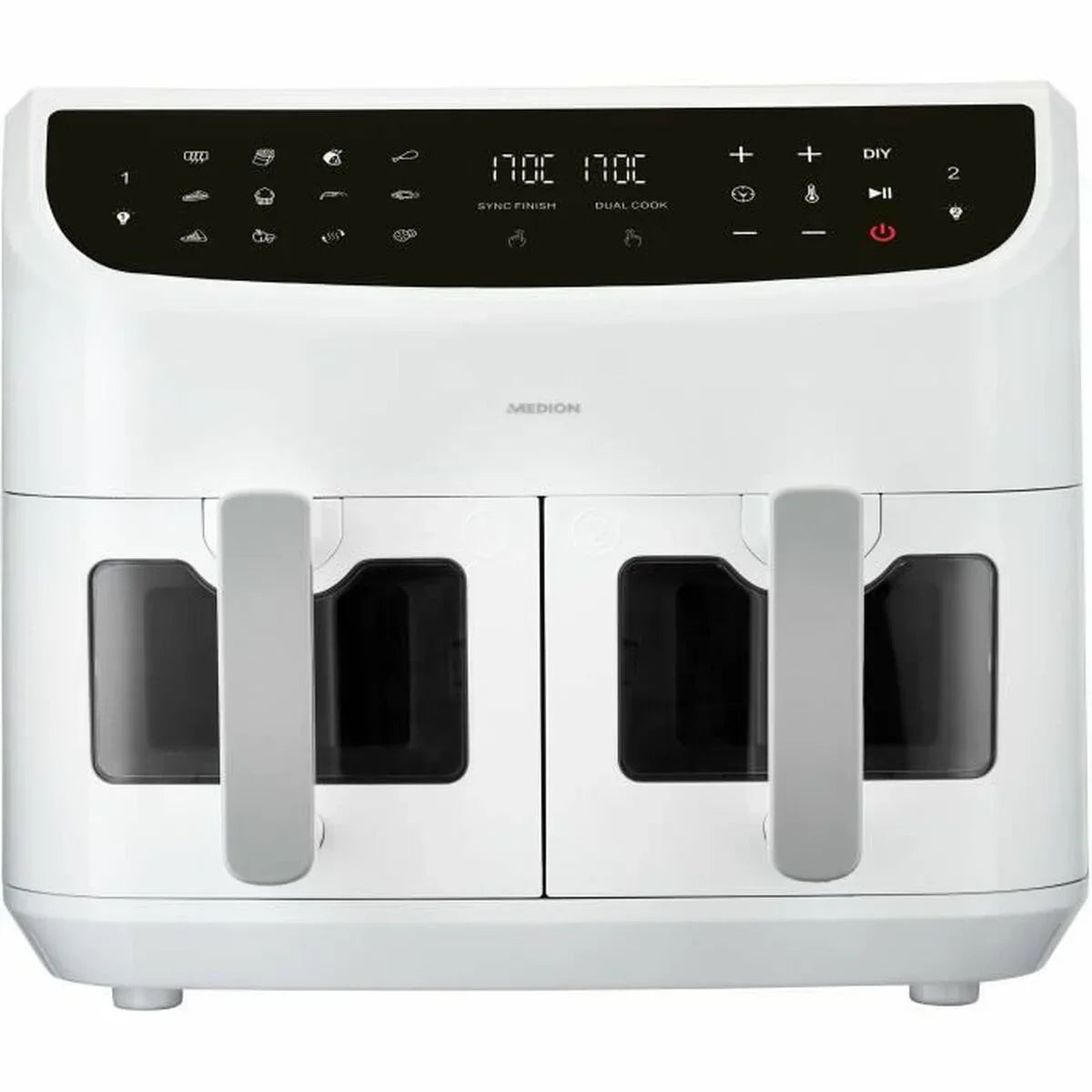 Friggitrice ad Aria Medion LIFE P20 Bianco 2600 W 8,7 l - Yestore