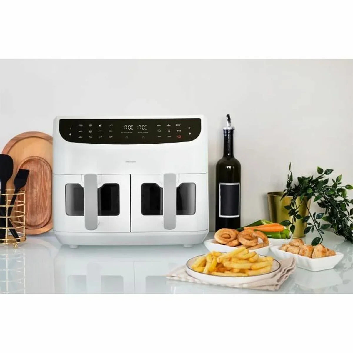 Friggitrice ad Aria Medion LIFE P20 Bianco 2600 W 8,7 l - Yestore