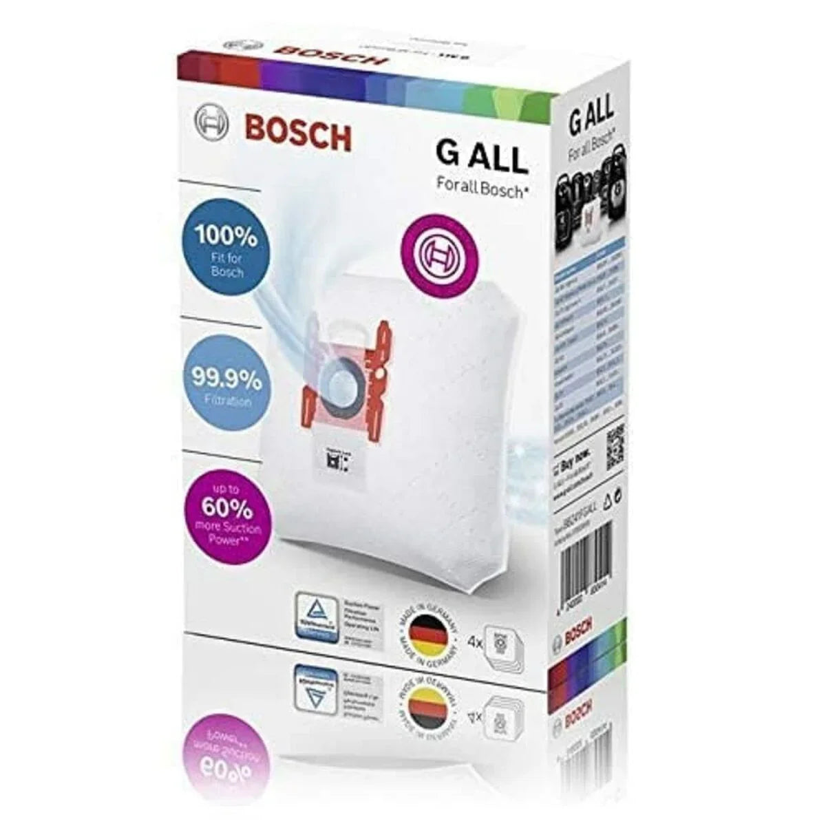 Sacchetto di Ricambio per Aspirapolvere BOSCH BBZ41FGALL (4 Unità) - Yestore