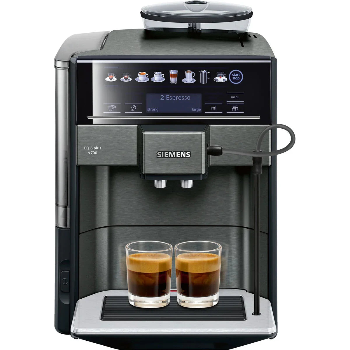Caffettiera superautomatica Siemens AG TE657319RW Nero Grigio 1500 W 2 Tazze 1,7 L - Yestore