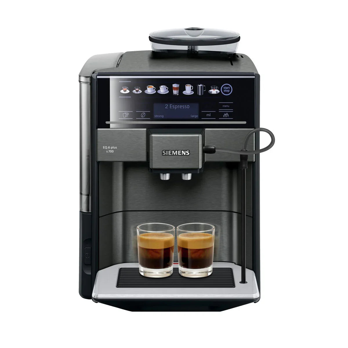 Caffettiera superautomatica Siemens AG TE657319RW Nero Grigio 1500 W 2 Tazze 1,7 L - Yestore