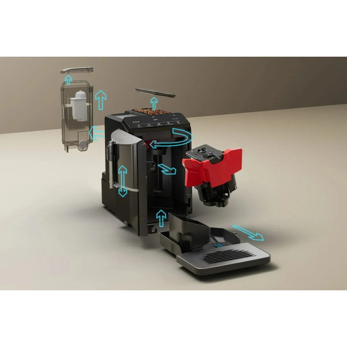 Caffettiera superautomatica Siemens AG TF301E19 Nero 1300 W 15 bar 1,4 L 250 g - Yestore