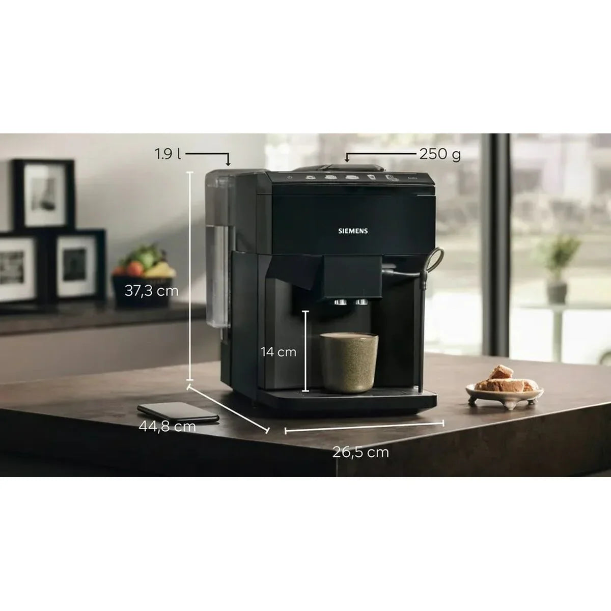 Caffettiera superautomatica Siemens AG TP511R09 Nero 1500 W 15 bar 1,9 L - Yestore