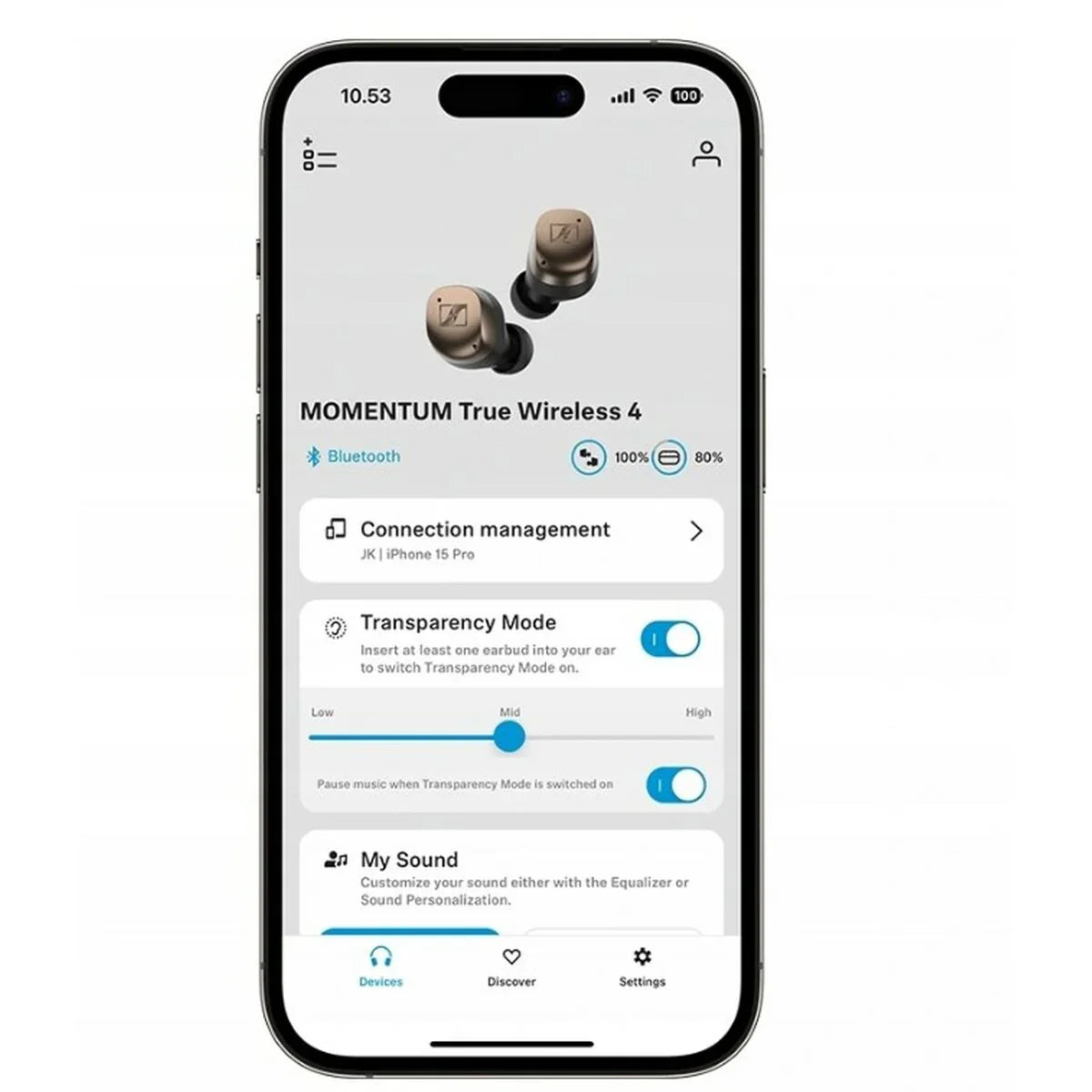 Auricolari in Ear Bluetooth Sennheiser Momentum True Wireless 4 Beige Bronce - Yestore