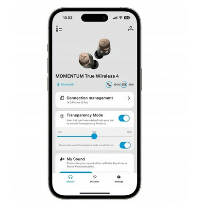 Auricolari in Ear Bluetooth Sennheiser Momentum True Wireless 4 Beige Bronce - Yestore