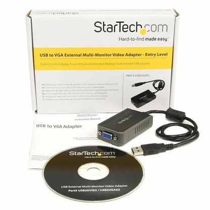 USB to VGA Adapter Startech USB2VGAE2 Black - Yestore