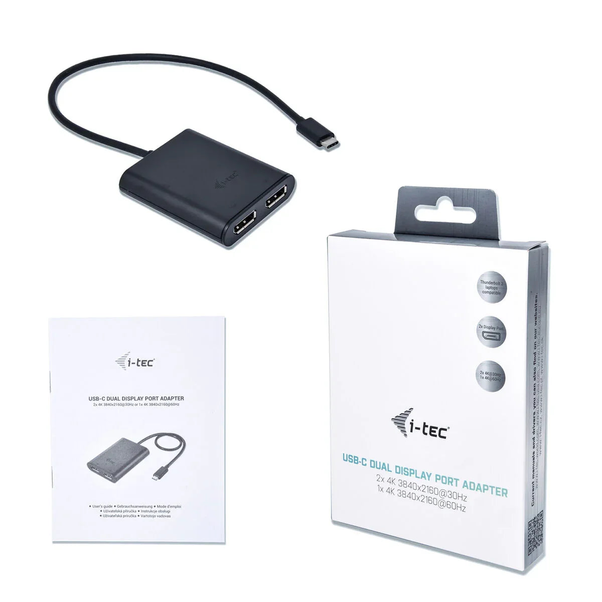 USB-C Adaptor i-Tec C31DUAL4KDP Thunderbolt 3 - Yestore