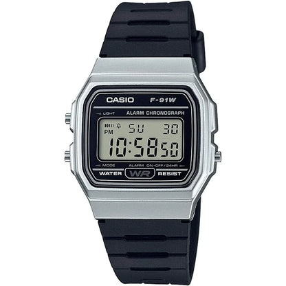 Orologio Unisex Casio F-91 BIO RESIN STRAP - SILVER (Ø 35 mm) - Yestore