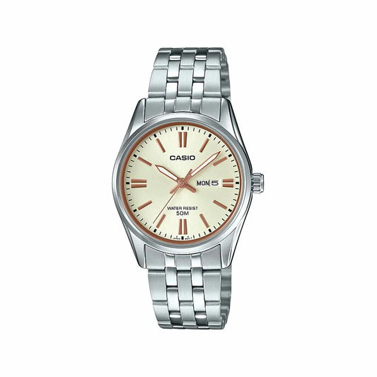 Ladies' Watch Casio LADY DAY & DATE - CHAMPAGNE (Ø 30 mm) - Yestore