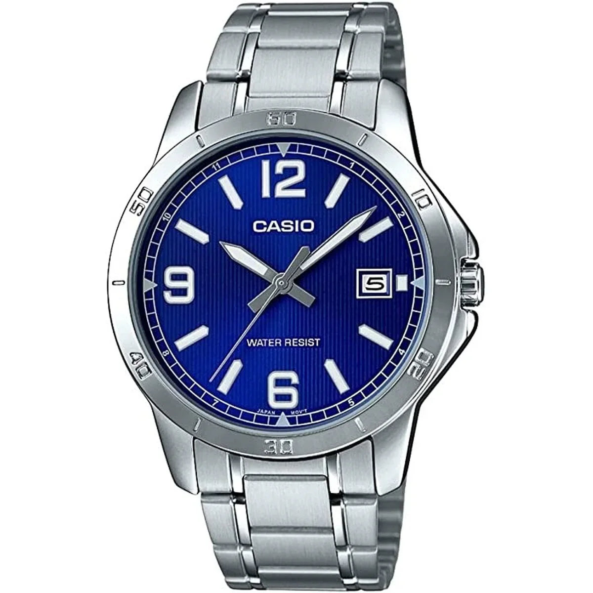 Orologio Uomo Casio CASUAL DATE STEEL - BLUE Argentato (Ø 41,5 mm) (Ø 47 mm) - Yestore