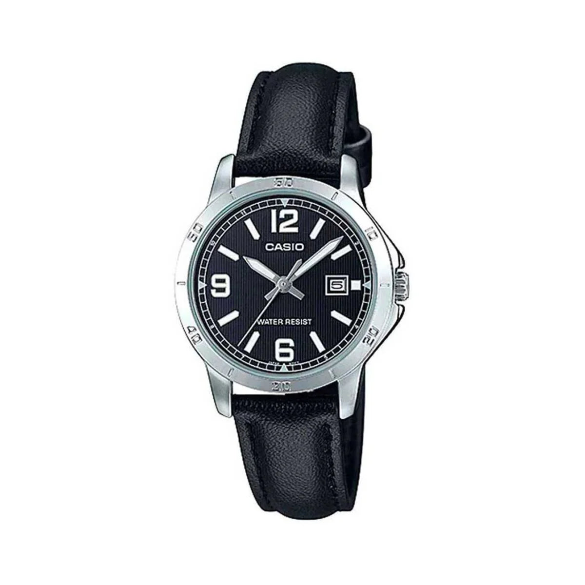 Orologio Donna Casio LADY DATE, LEATHER - BLACK (Ø 35 mm) - Yestore