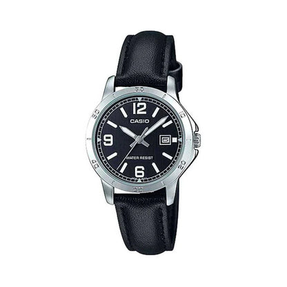 Orologio Donna Casio LADY DATE, LEATHER - BLACK (Ø 35 mm) - Yestore