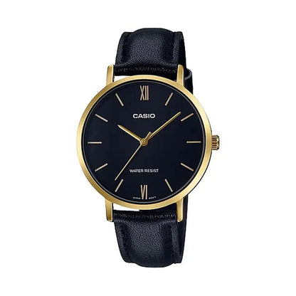 Orologio Donna Casio 3H LEATHER - GOLD, BLACK (Ø 34 mm) (Ø 40 mm) - Yestore
