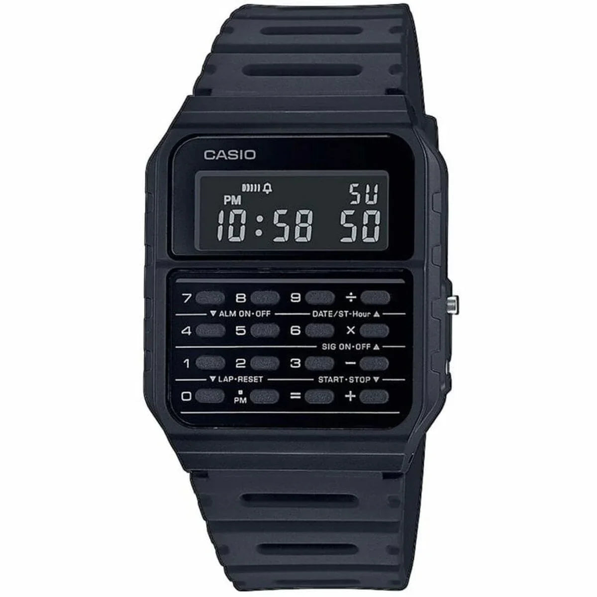 Orologio Unisex Casio CALCULATOR Nero - Yestore