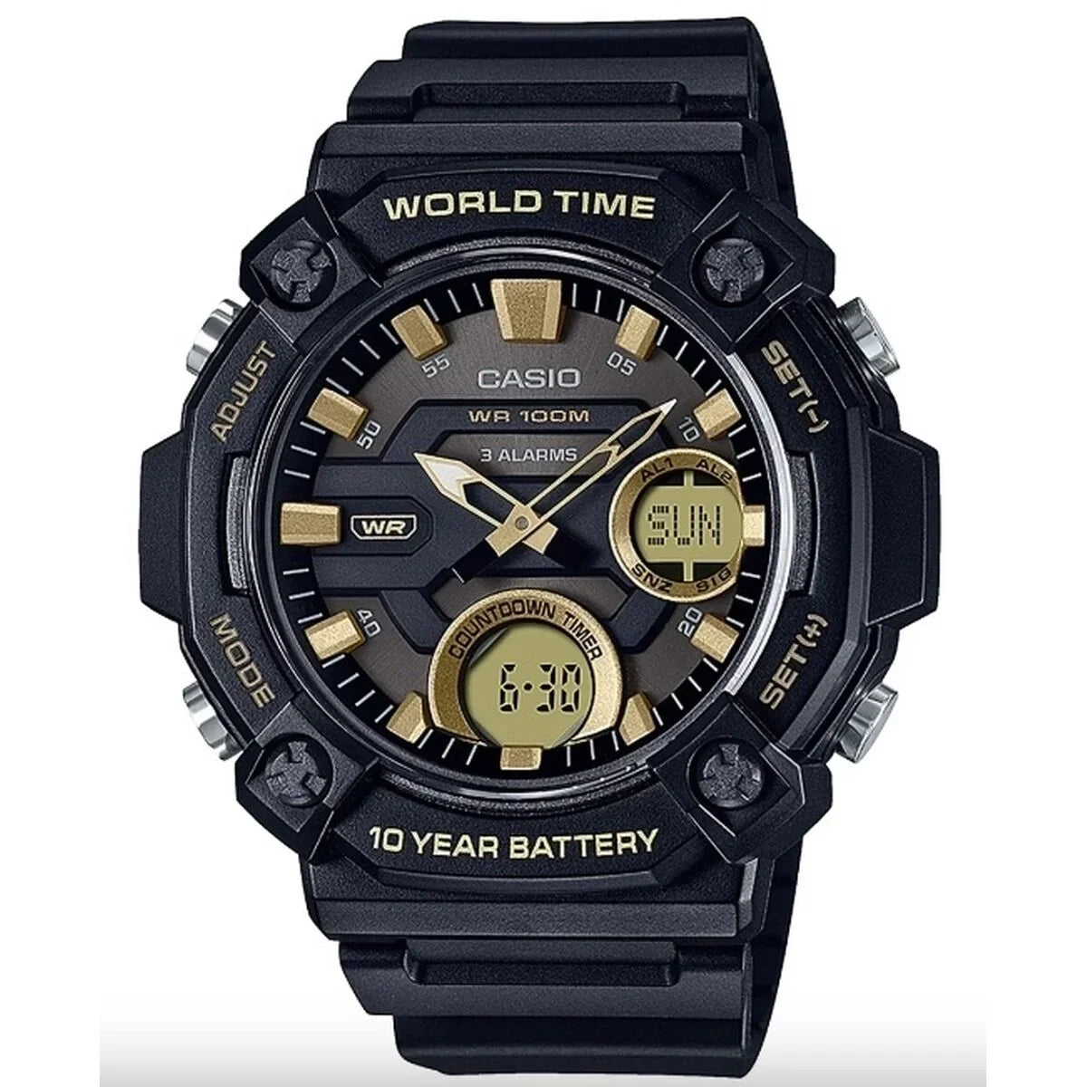 Orologio Uomo Casio OVERSIZE 10 YEAR BATTERY Nero (Ø 52 mm) - Yestore