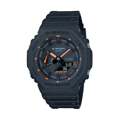 Orologio Uomo Casio G-Shock OAK - NEON ORANGE INDEX Nero (Ø 45 mm) - Yestore