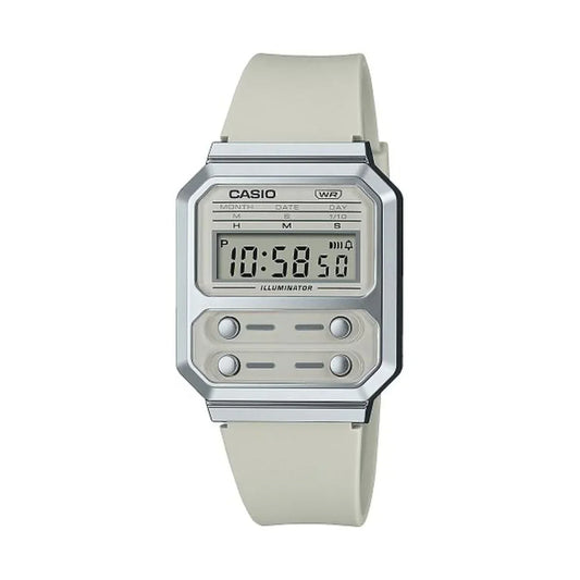 Orologio Unisex Casio F100 TRIBUTE - CREAM WHITE (Ø 40 mm) - Yestore