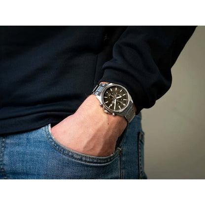 Orologio Uomo Casio Marrone Argentato - Yestore