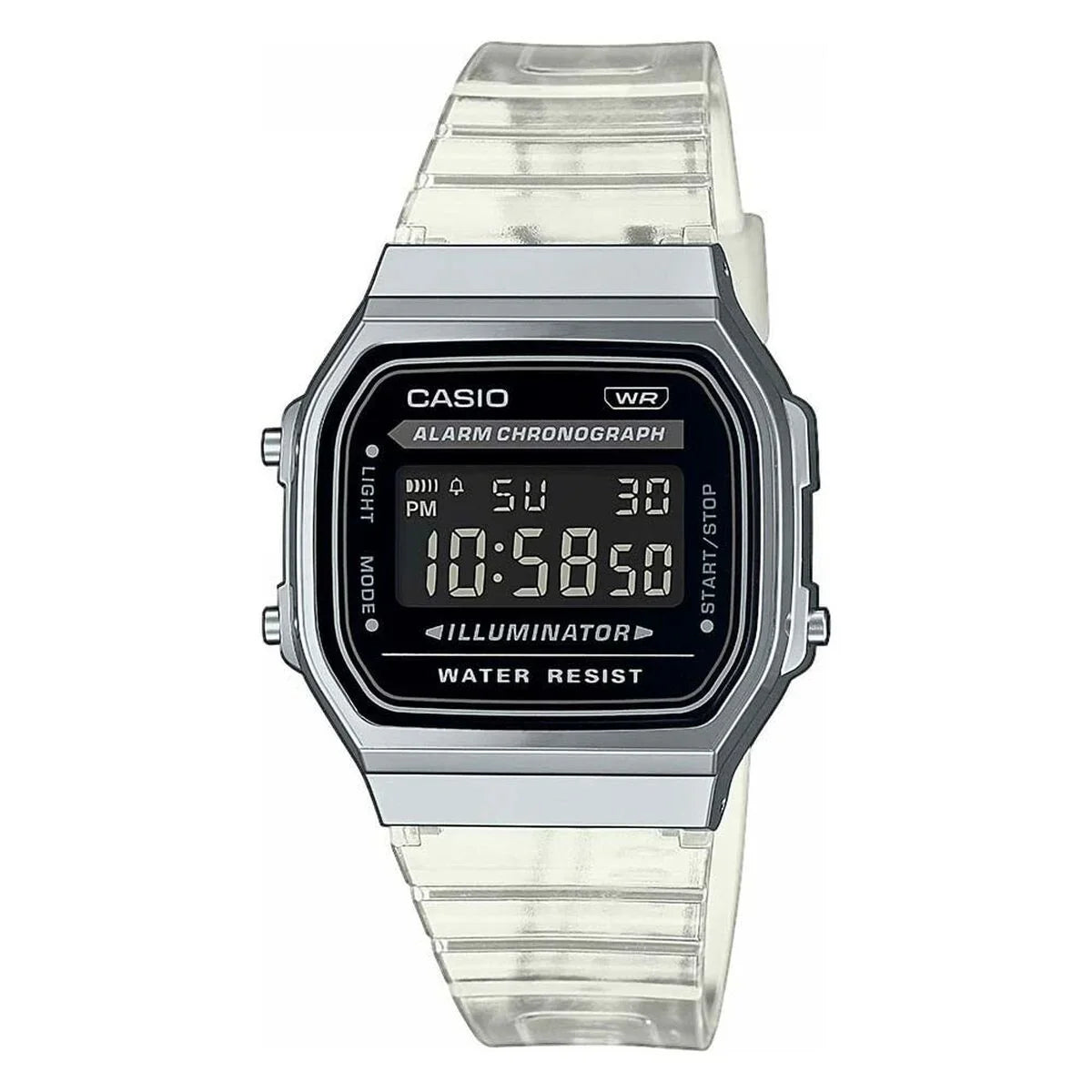 Orologio Unisex Casio A168XES-1BEF Multifunzionale Grigio - Yestore