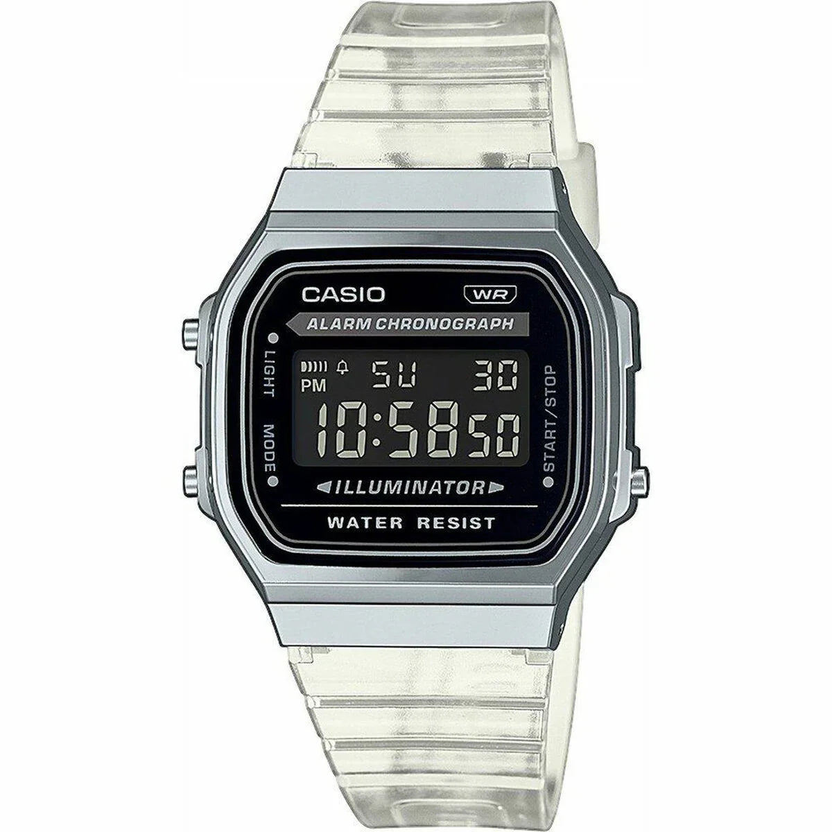 Orologio Unisex Casio A168XES-1BEF Multifunzionale Grigio - Yestore