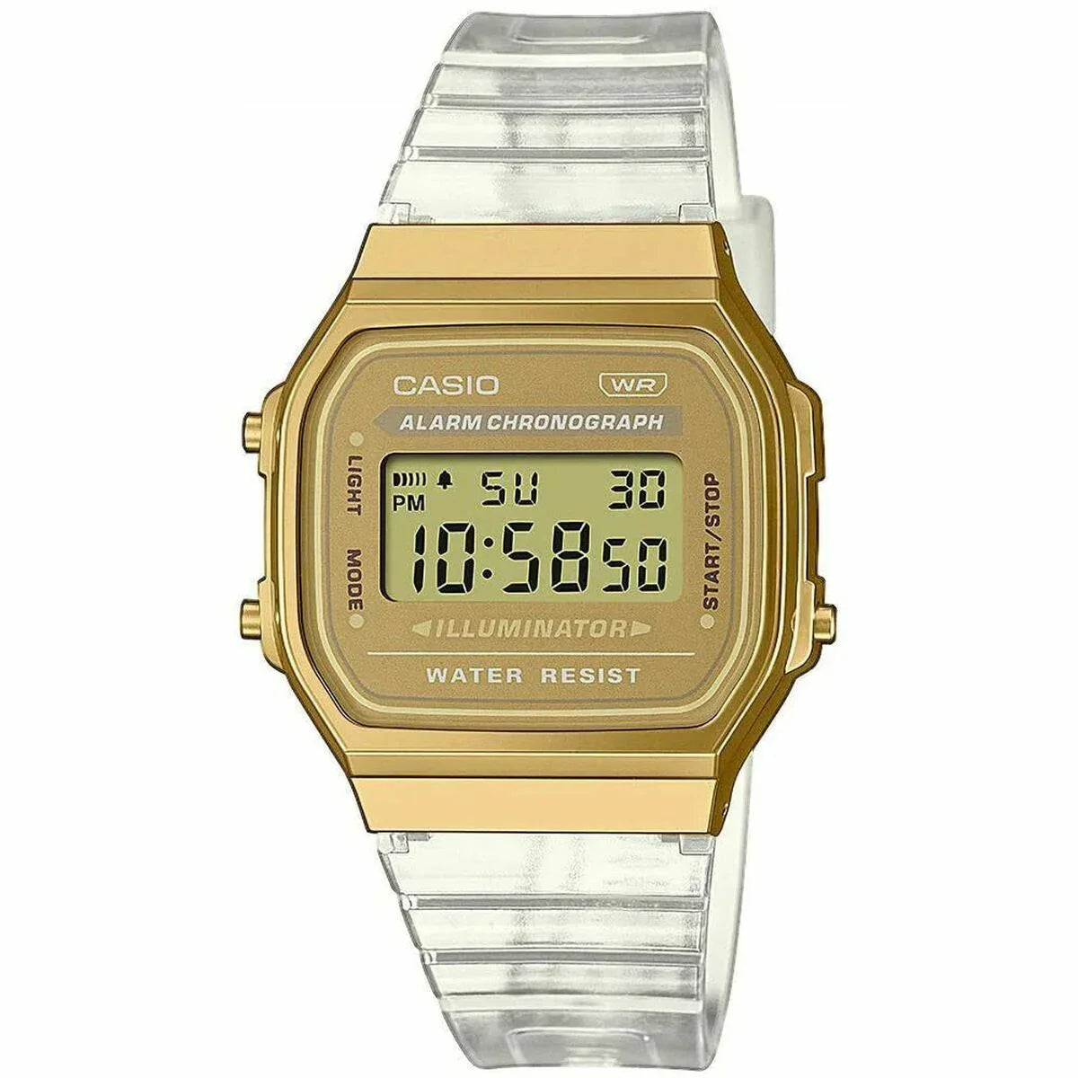 Orologio Unisex Casio VINTAGE COLLECTION Trasparente Oro - Yestore