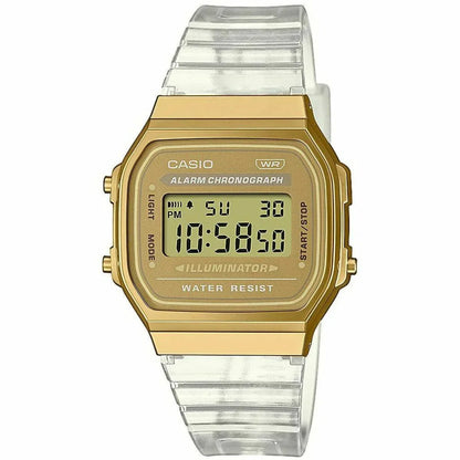 Orologio Unisex Casio VINTAGE COLLECTION Trasparente Oro - Yestore