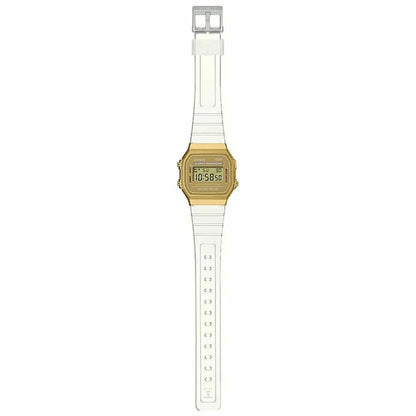 Orologio Unisex Casio VINTAGE COLLECTION Trasparente Oro - Yestore
