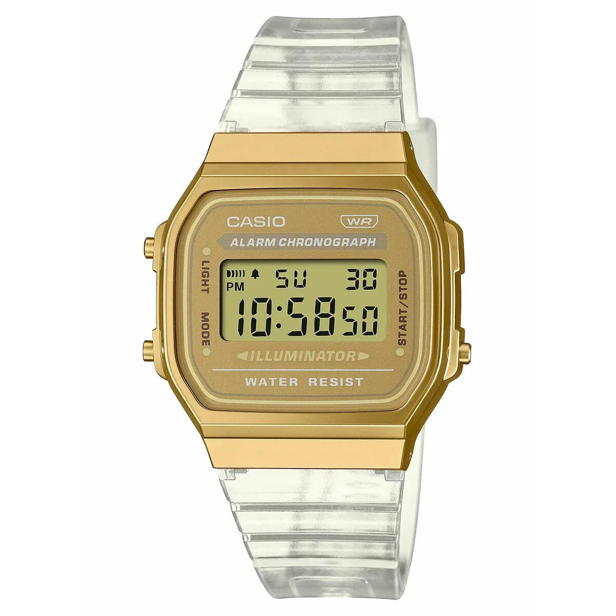 Orologio Unisex Casio VINTAGE COLLECTION Trasparente Oro - Yestore