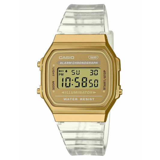 Orologio Unisex Casio VINTAGE COLLECTION Trasparente Oro - Yestore
