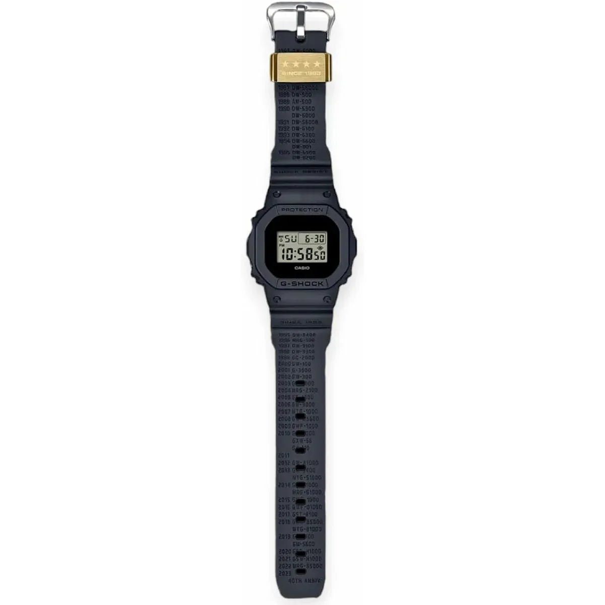 Orologio Unisex Casio G-Shock THE ORIGIN - REMASTER BLACK SERIE 40TH ANNIVERSARY BY ERIC HAZE (2 BEZELS) - Yestore