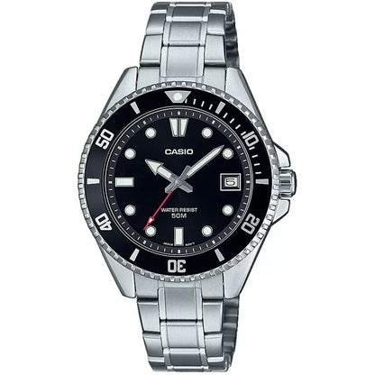 Orologio Uomo Casio MDV-10D-1A1VEF Nero Argentato - Yestore