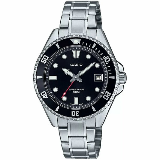 Orologio Uomo Casio MDV-10D-1A1VEF Nero Argentato - Yestore
