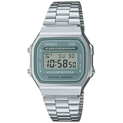 Orologio Unisex Casio A168WA-3AYES Verde Argentato (Ø 36 mm) (Ø 35 mm) - Yestore