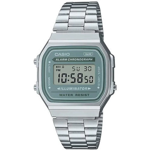 Orologio Unisex Casio A168WA-3AYES Verde Argentato (Ø 36 mm) (Ø 35 mm) - Yestore